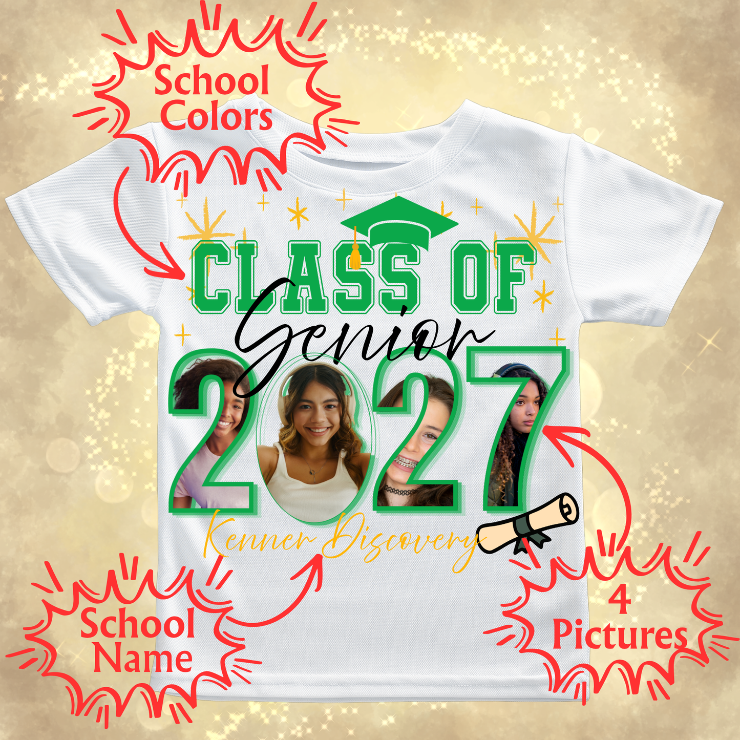 Class of 2027 - Customizable with Pictures