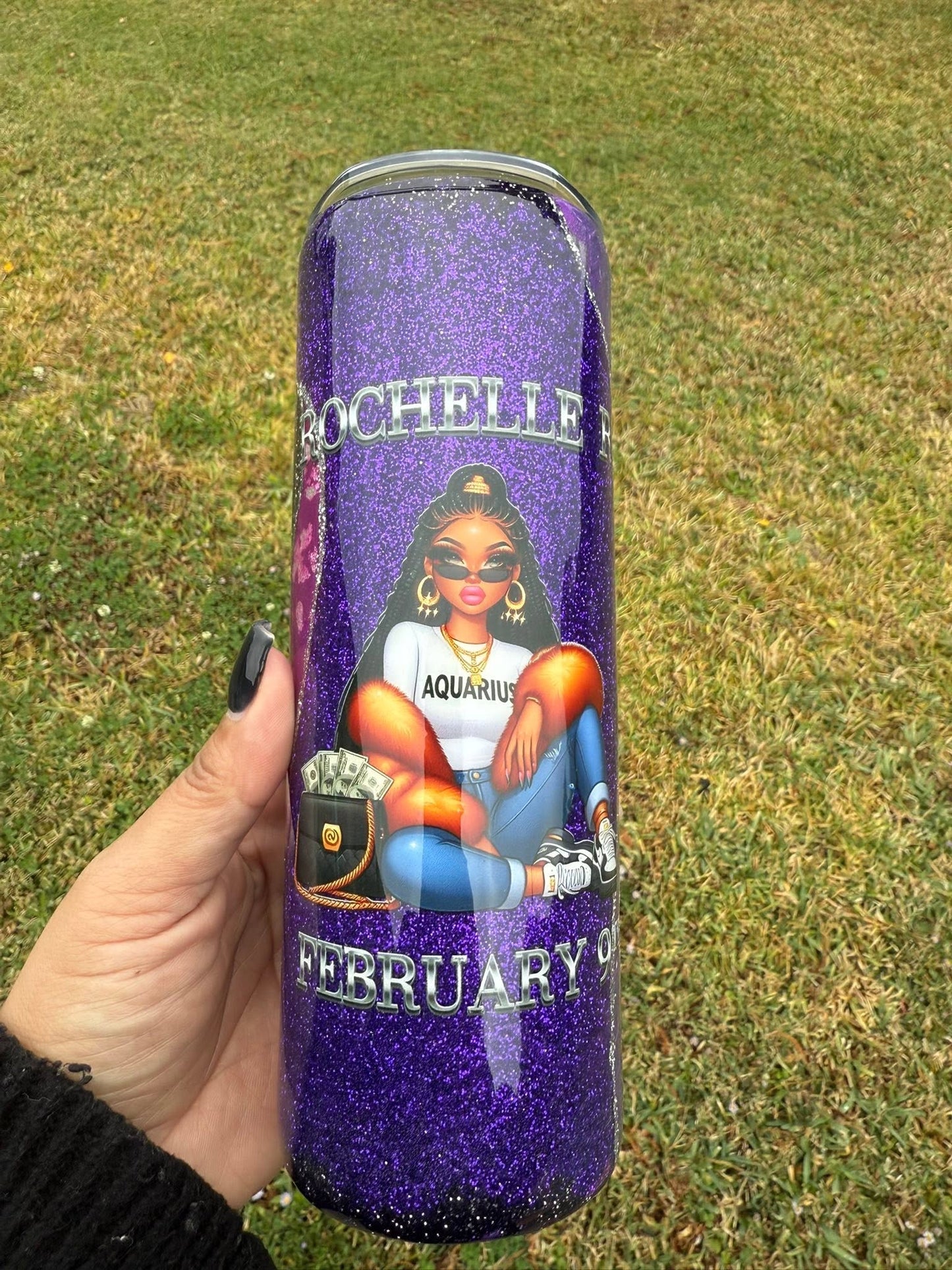 Hip Hop Black Girl Zodiac Tumbler
