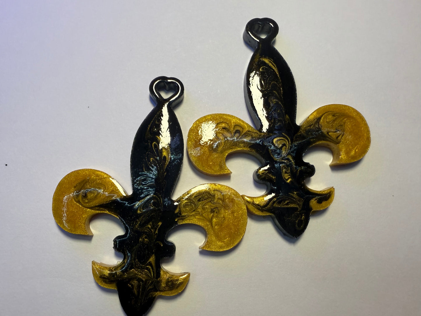 Fleur DeLis - Resin Earrings