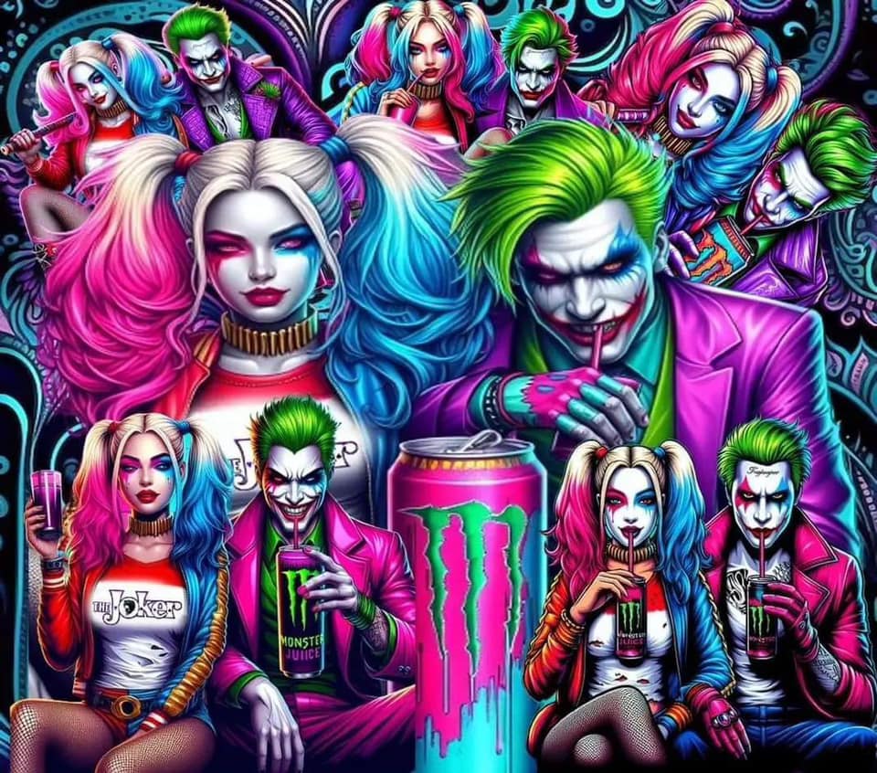 Harley Quinn and the Joker Tumbler