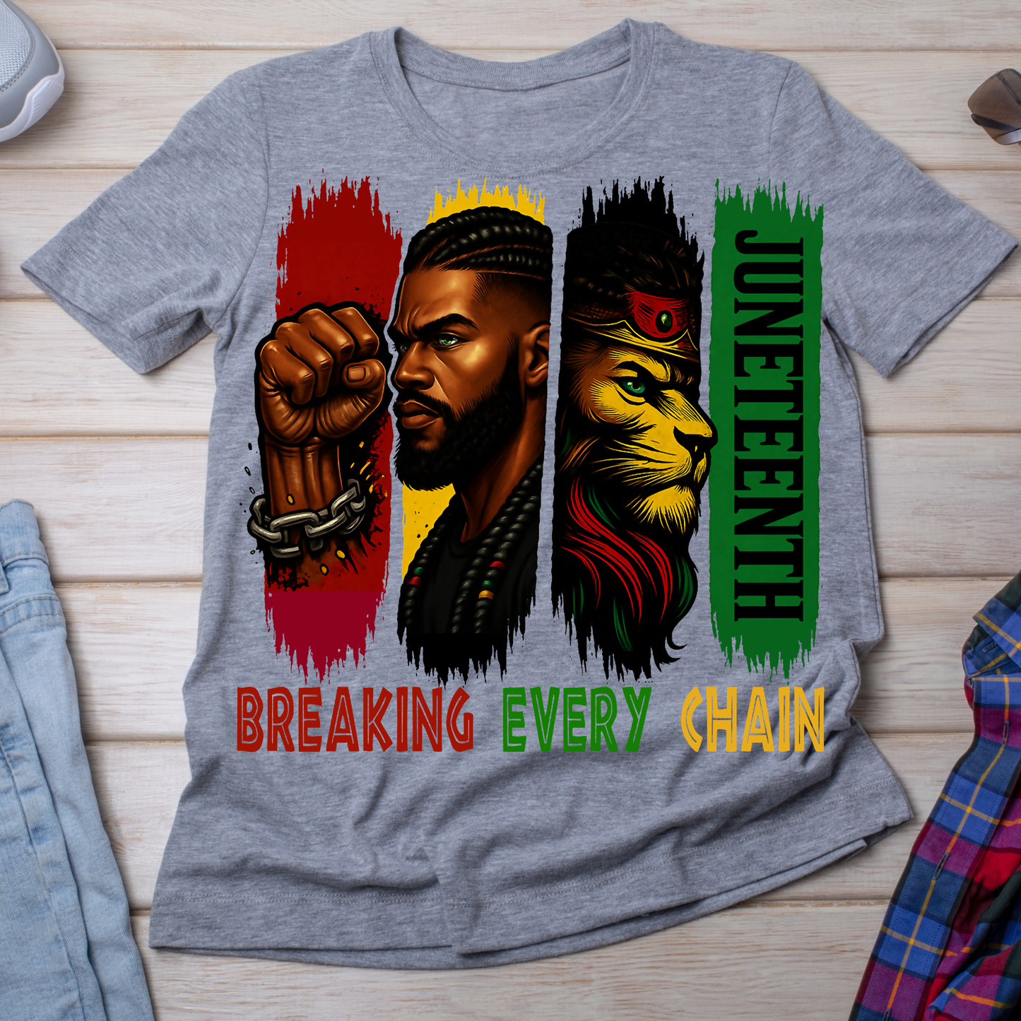 Breakin Every Chain - Fist ~ King ~ Lion ~ Juneteenth