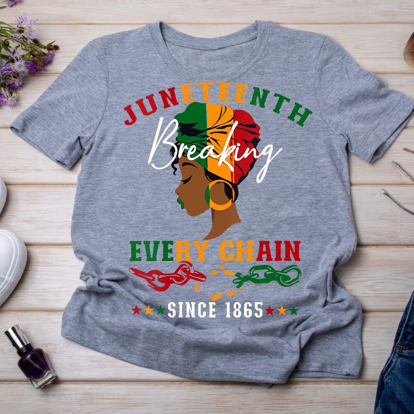 Breakin Every Chain - Queen ~ Head Wrap ~ Juneteenth Since 1865