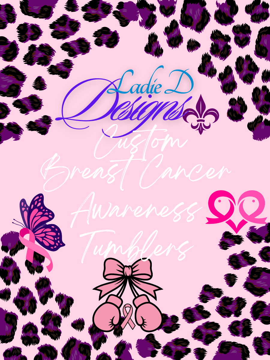 Custom Breast Cancer Awareness Tumblers