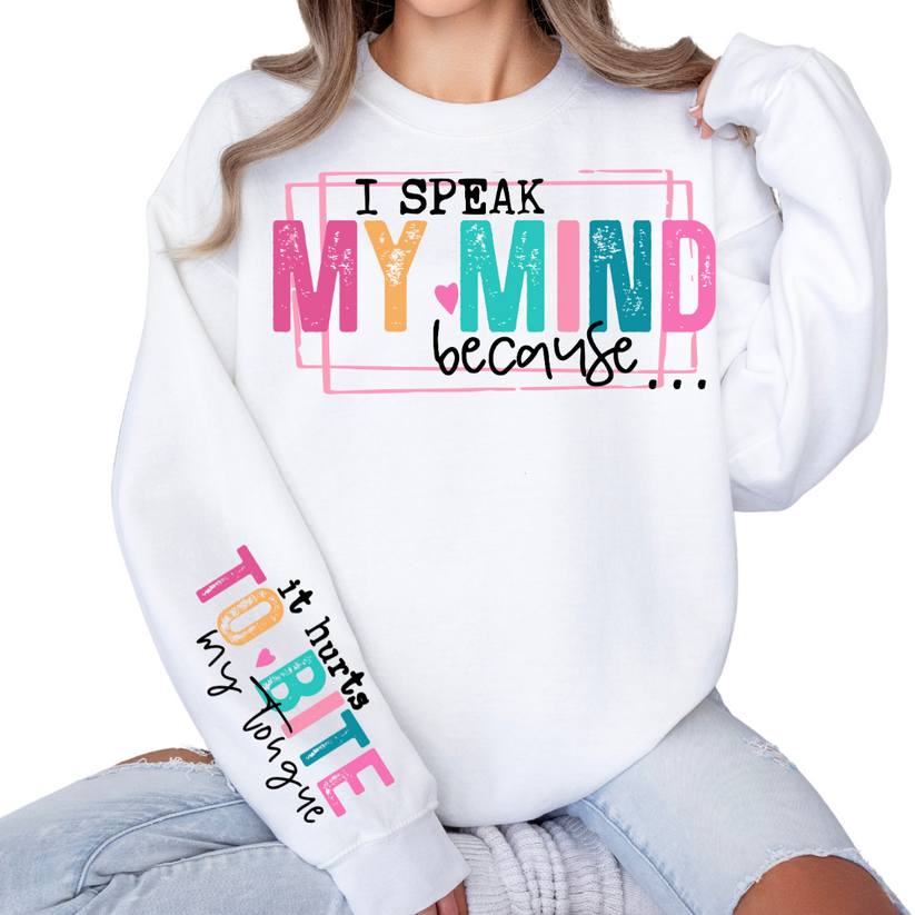 I Speak My Mind.. because.. it hurts to Bite my tongue!