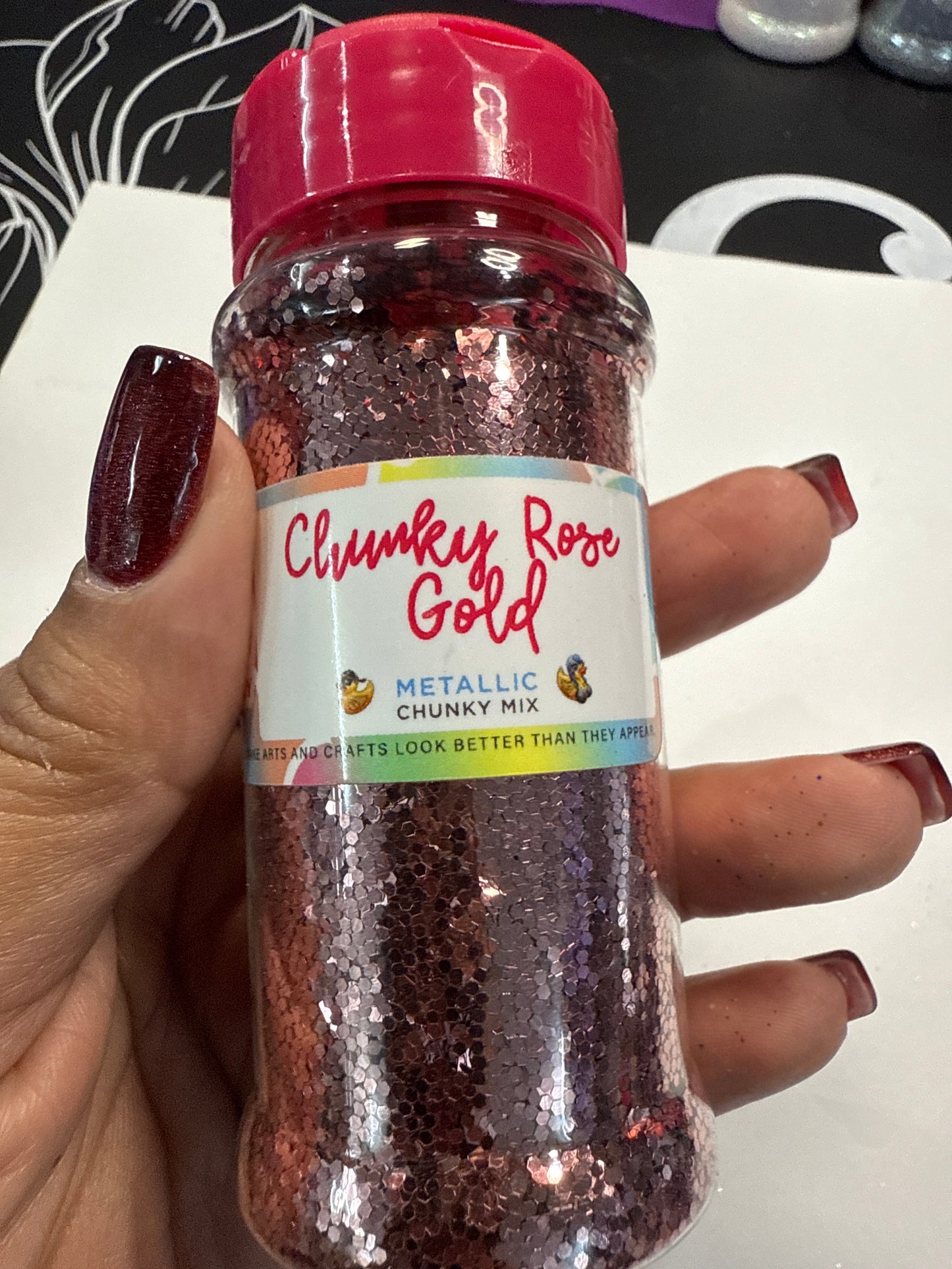 The Glitter Guy - Chunky Rose Gold