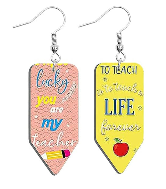 Teachers Earrings/Keychain
