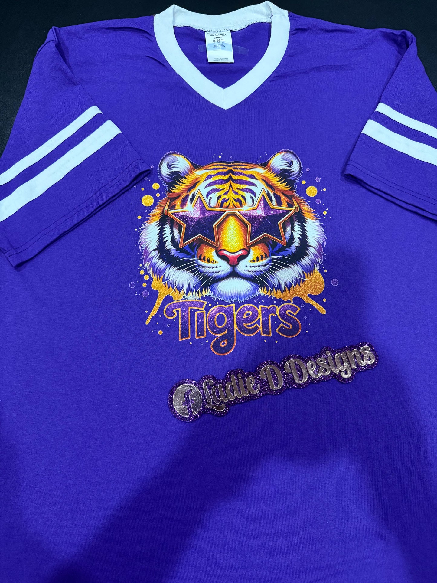 RTS - LSU Tigers with Purple Sunglasses