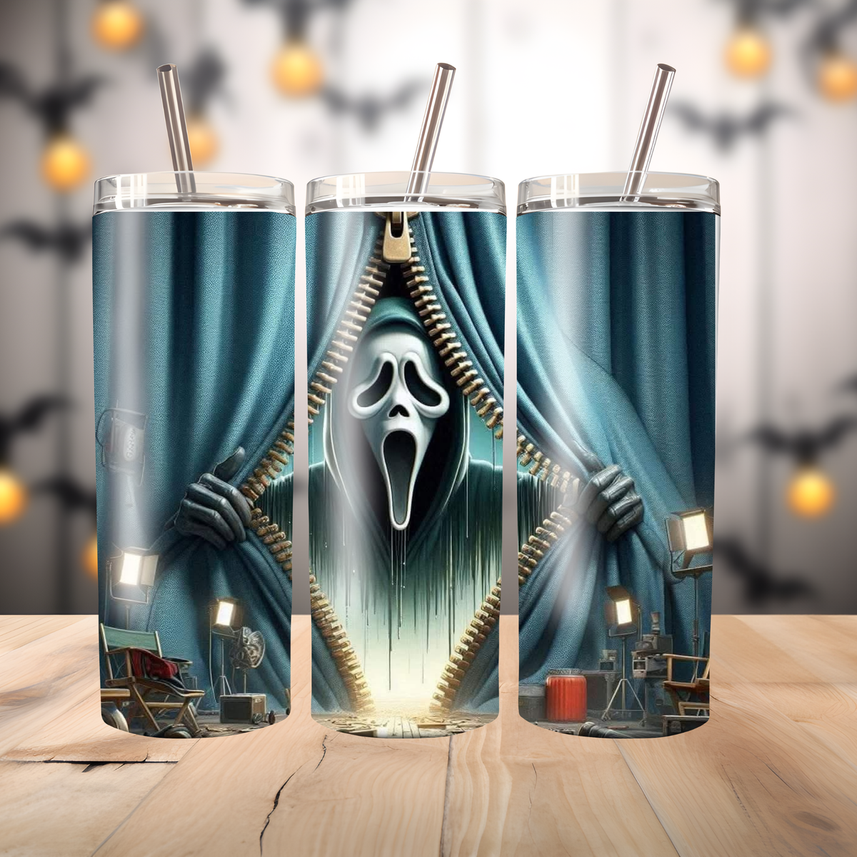 Ghostface Zipper Tumbler