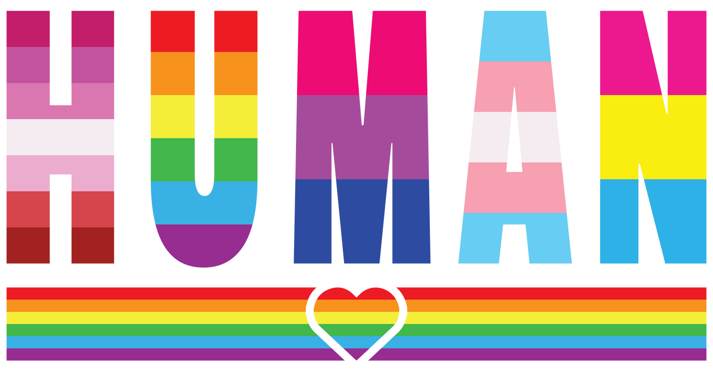 HUMAN LGBT Flag Gay Pride