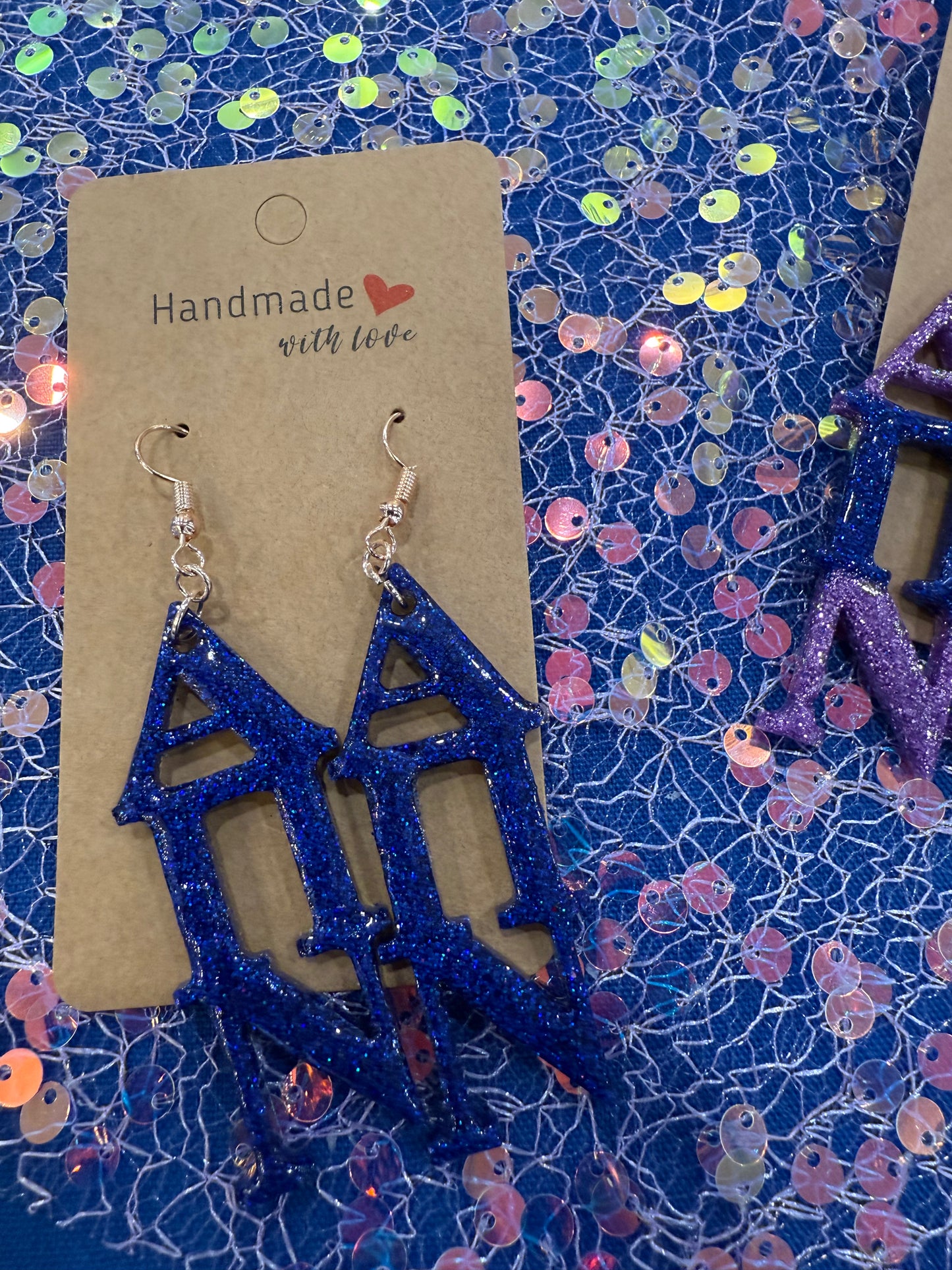 Stacked APN Resin Earrings