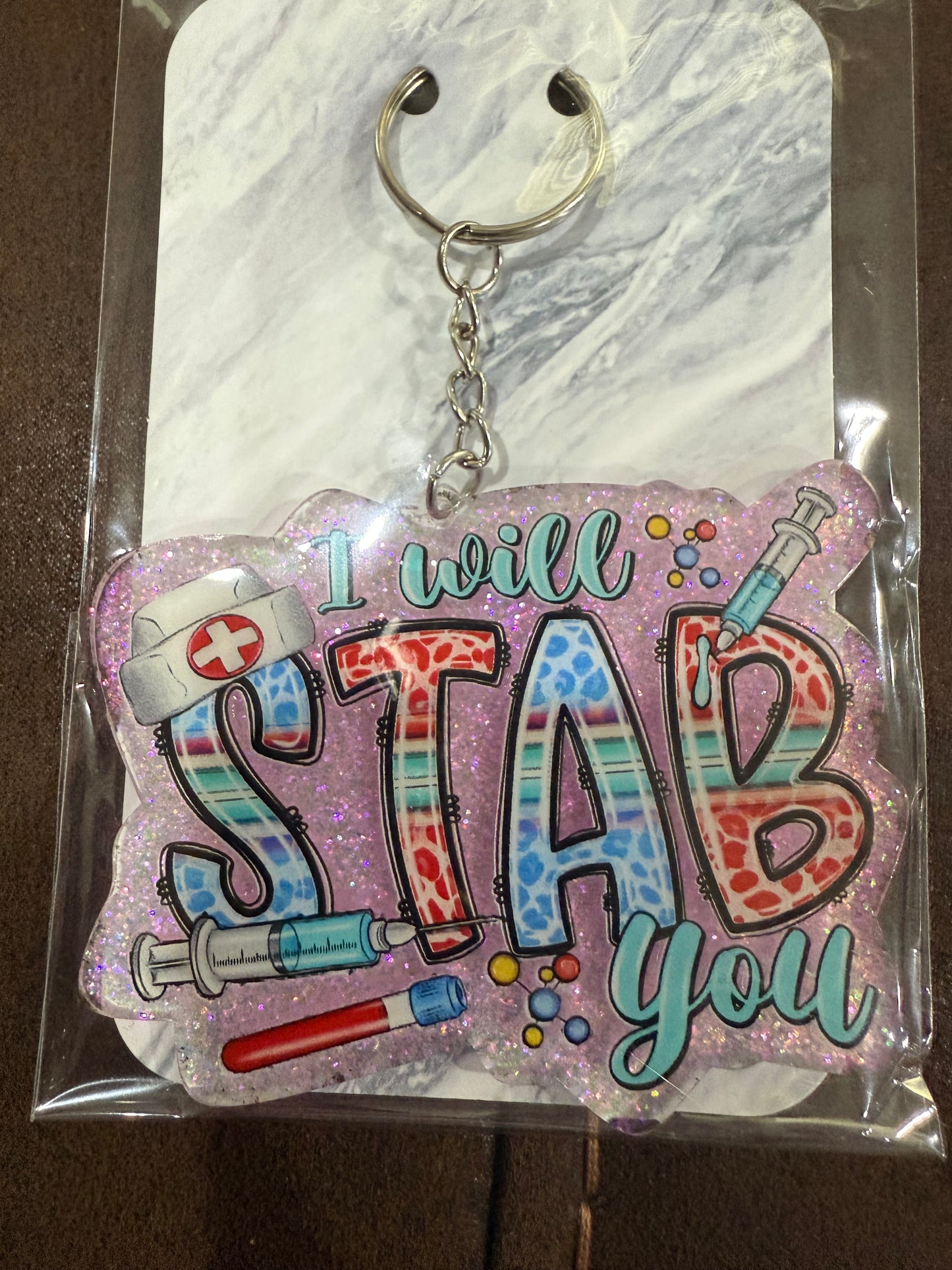 APN - I Will Stab You Keychain