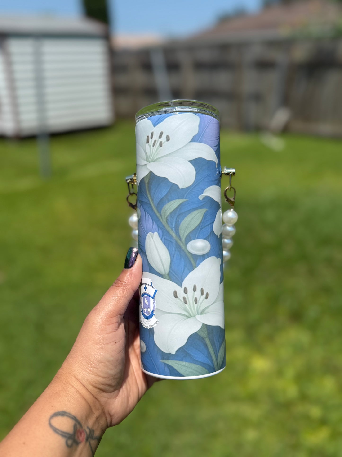 Auction 33 - 20oz APN Boss Lady Tumbler with Pearl Handle