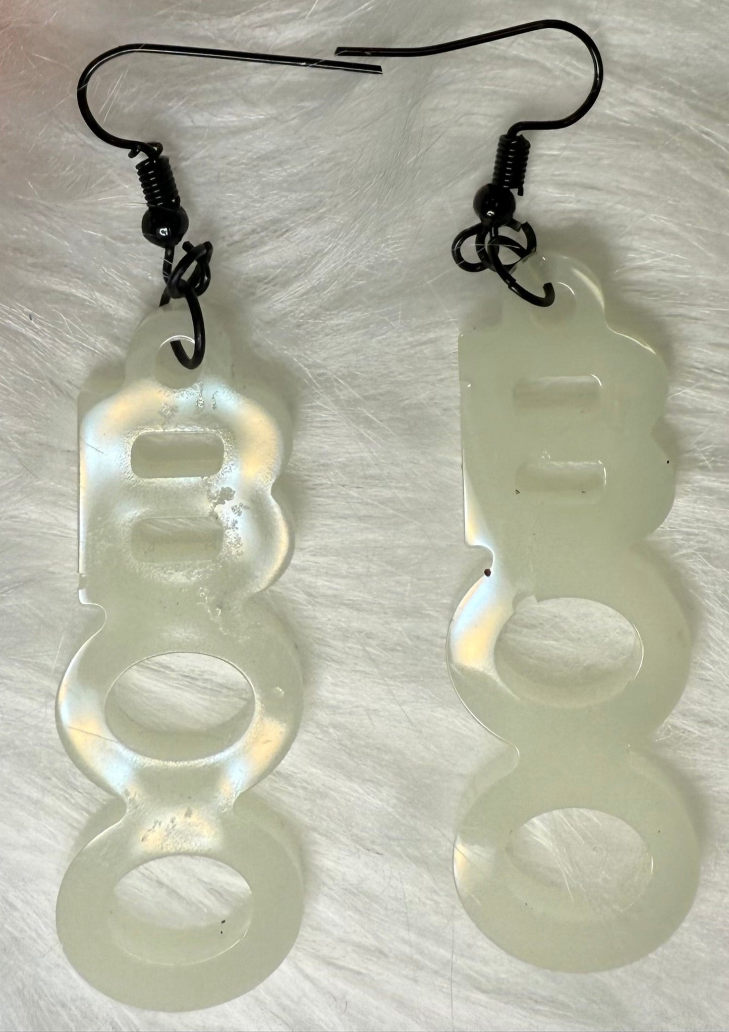 Halloween Dangle Boo Resin Earrings