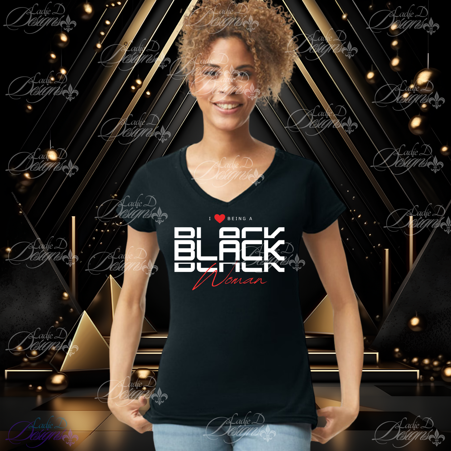 I Love Being a Black Woman - Stacked