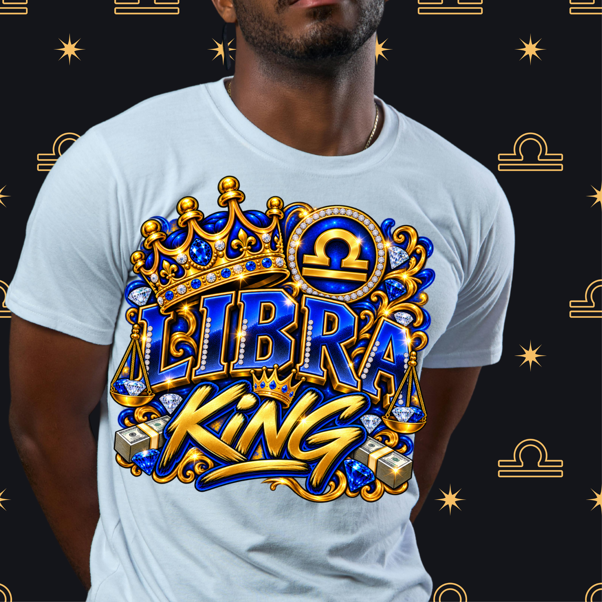 Libra King - Blue & Gold with Crown