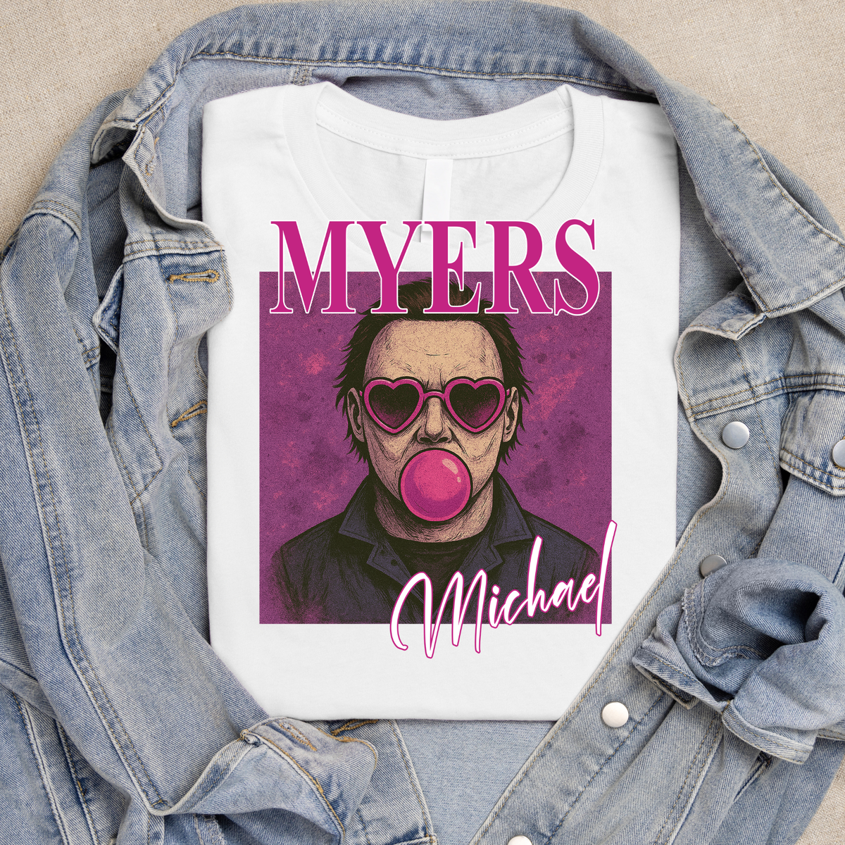 Michael Myers - Bubblegum and Heart Glasses