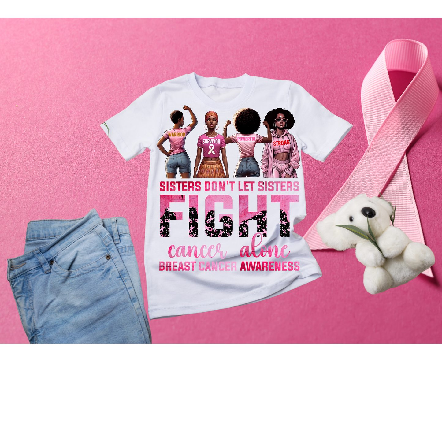 Sisters Don't Let Sisters Fight Cancer Alone Shirt 2