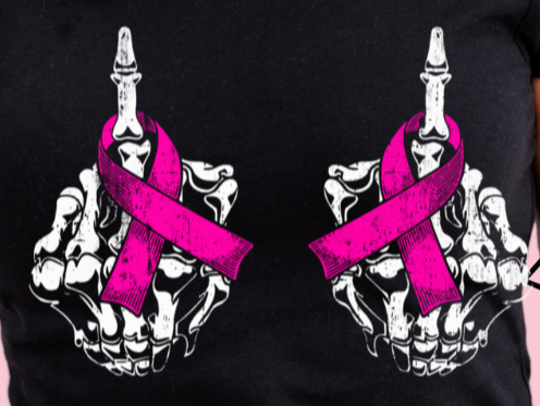 Middle Finger to Breast Cancer
