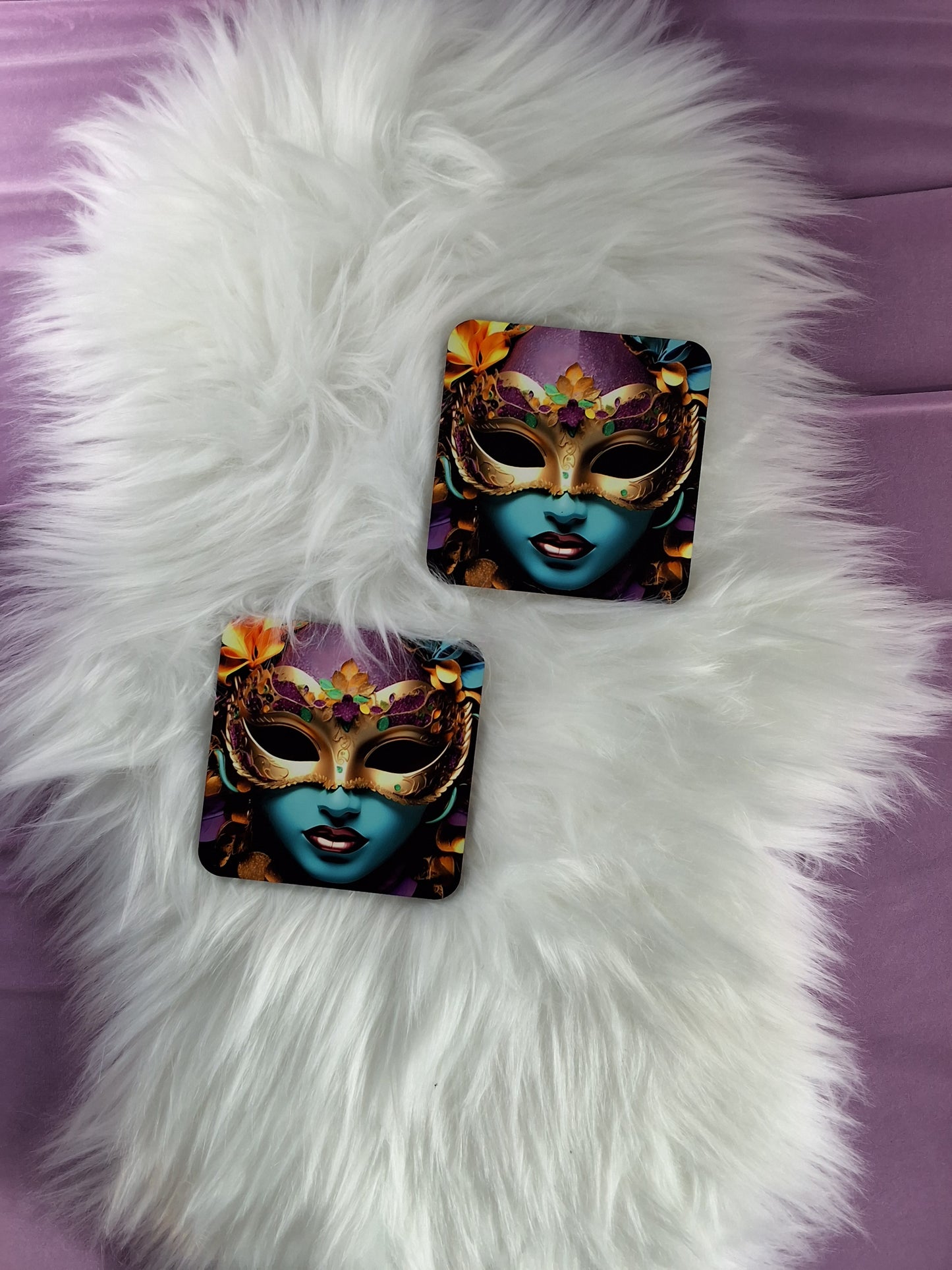 Customizable Ceramic Coaster Set