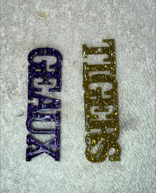 LSU - GEAUX TIGERS - Resin Earrings