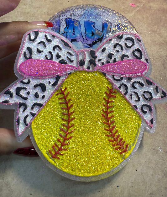 Softball / Baseball with Bow