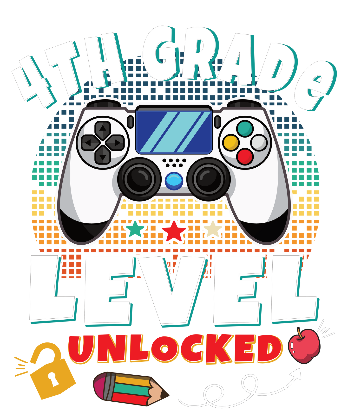 Gamer Level Unlocked  - Back to School - 1st thru 6th