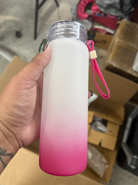 Destash 17oz Pink Ombré Waterbottle Sublimation