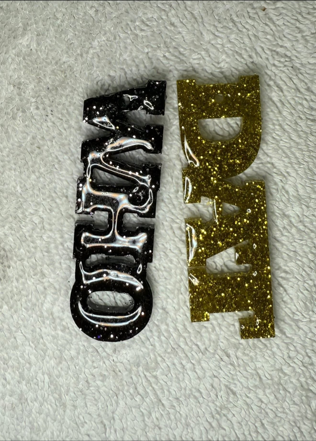 Saints - WHO DAT - Resin Earrings