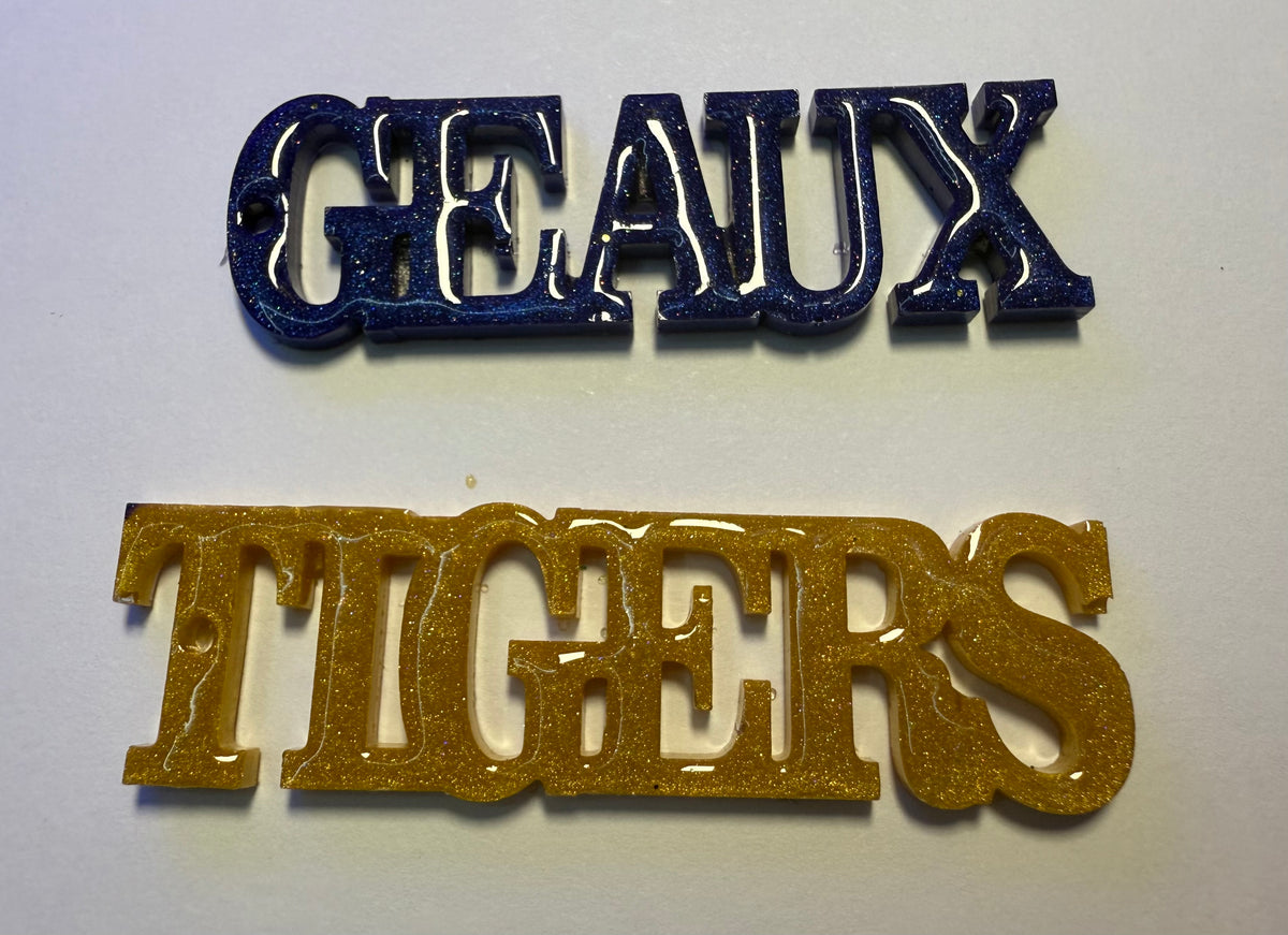LSU - GEAUX TIGERS - Resin Earrings