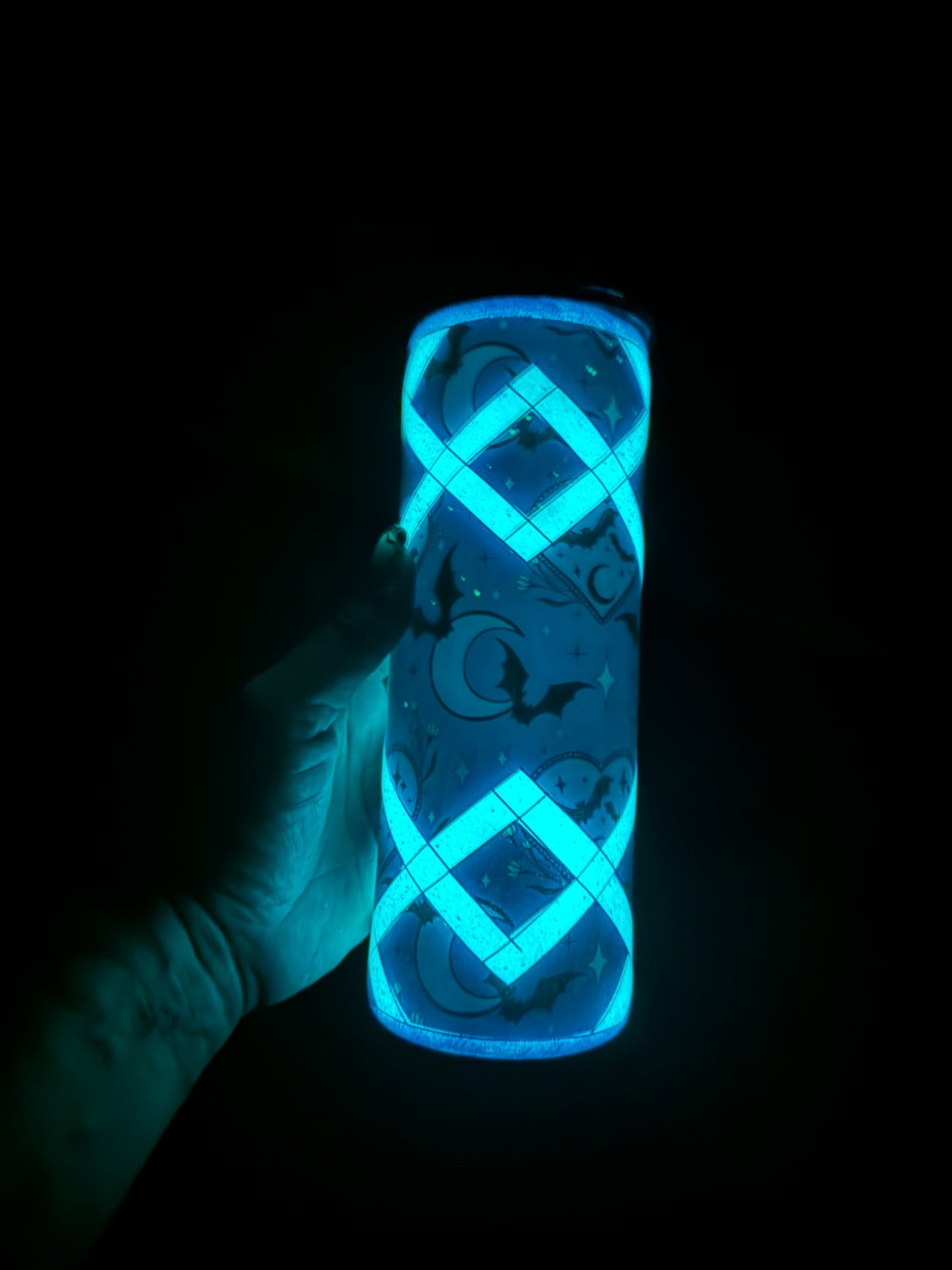 RTS - 20oz Glow in the Dark Bats Tumbler