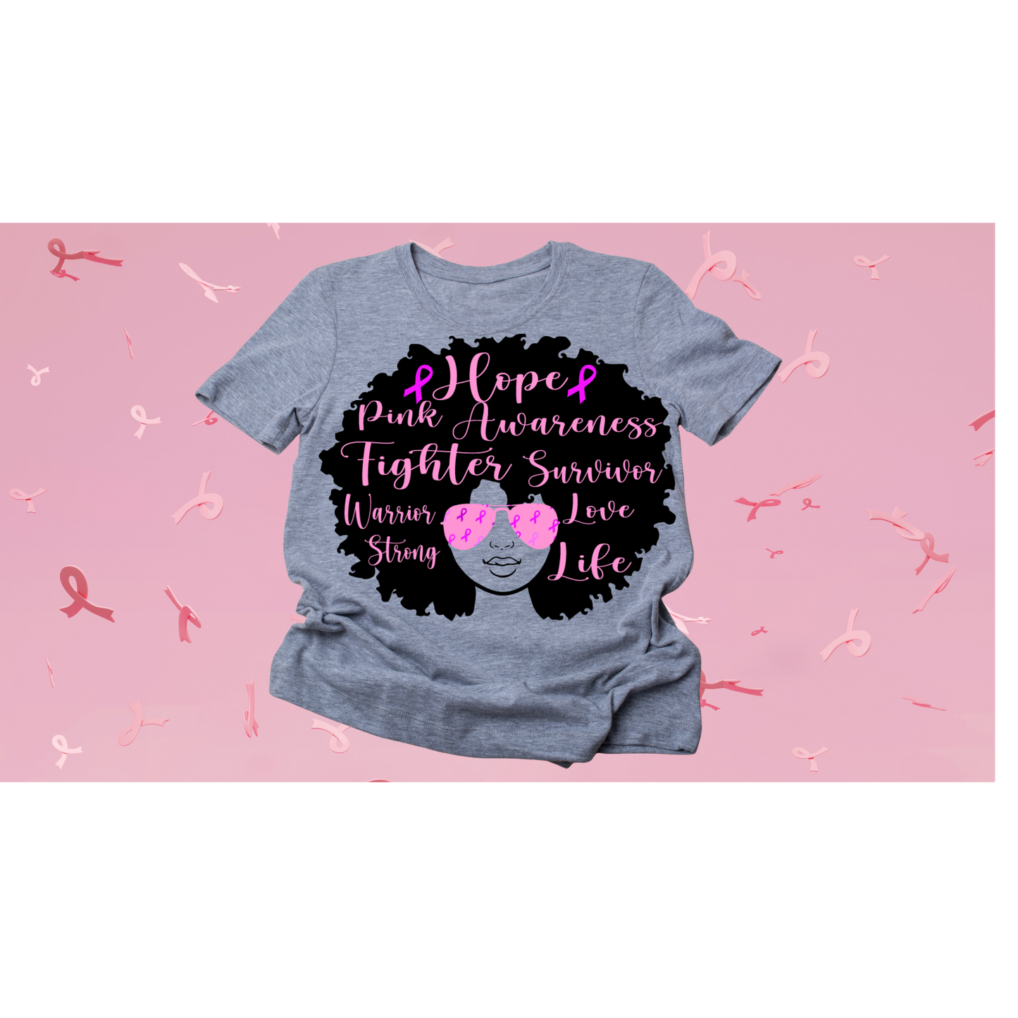 Afro Breast Cancer Positive Words