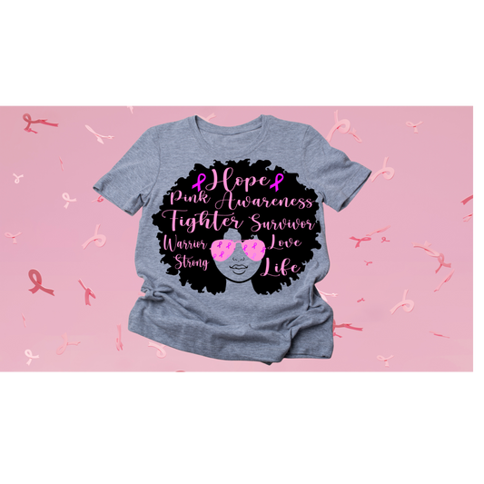 Afro Breast Cancer Positive Words