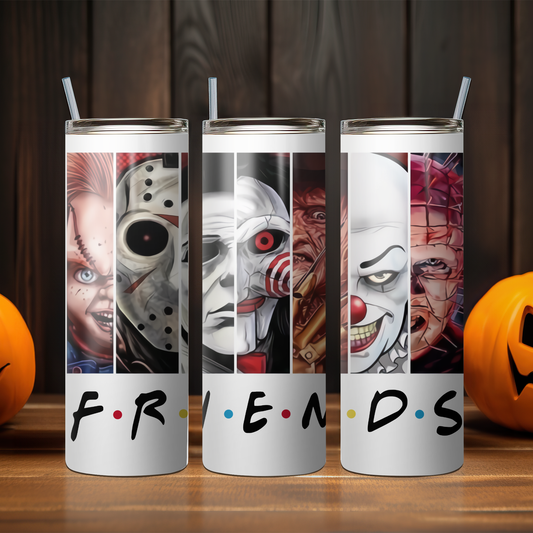 All Horror Characters - F.R.I.E.N.D.S  Tumbler (Matching TShirt)