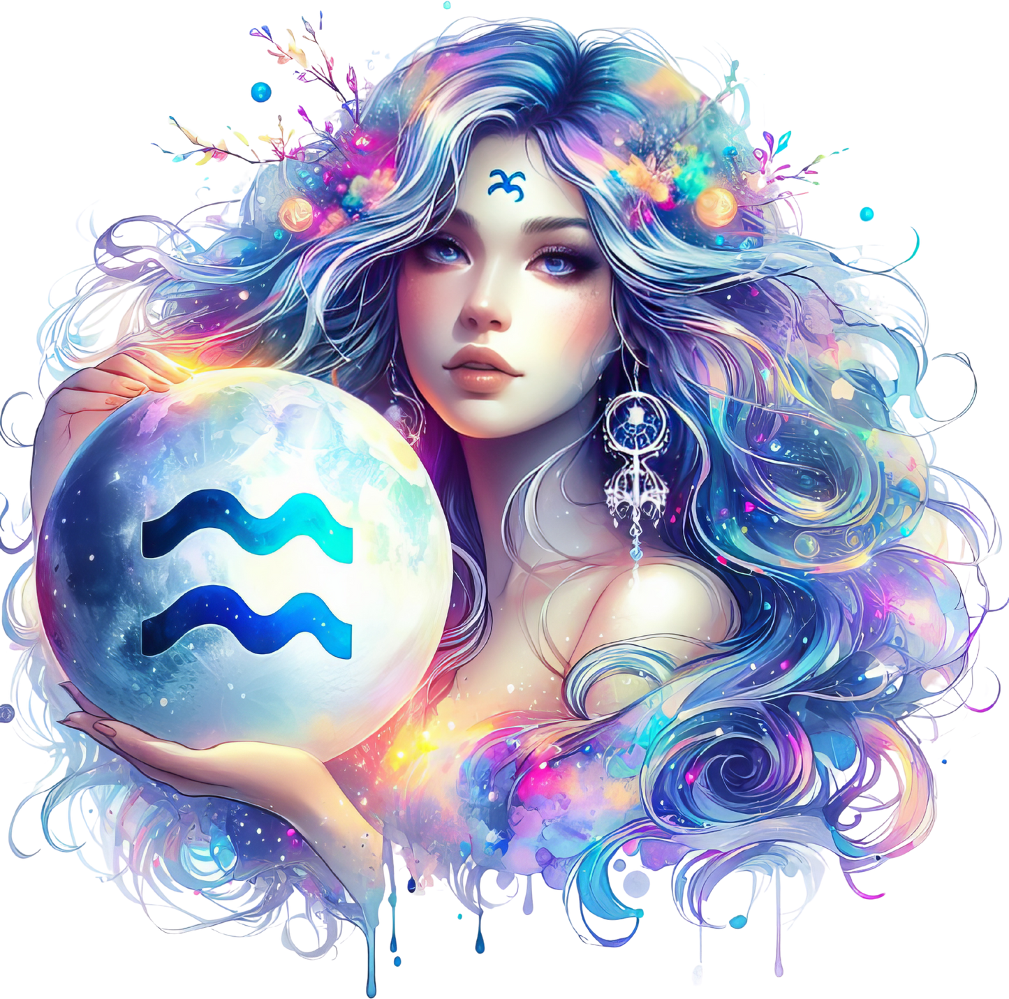 Moon Girl Zodiac Tumbler