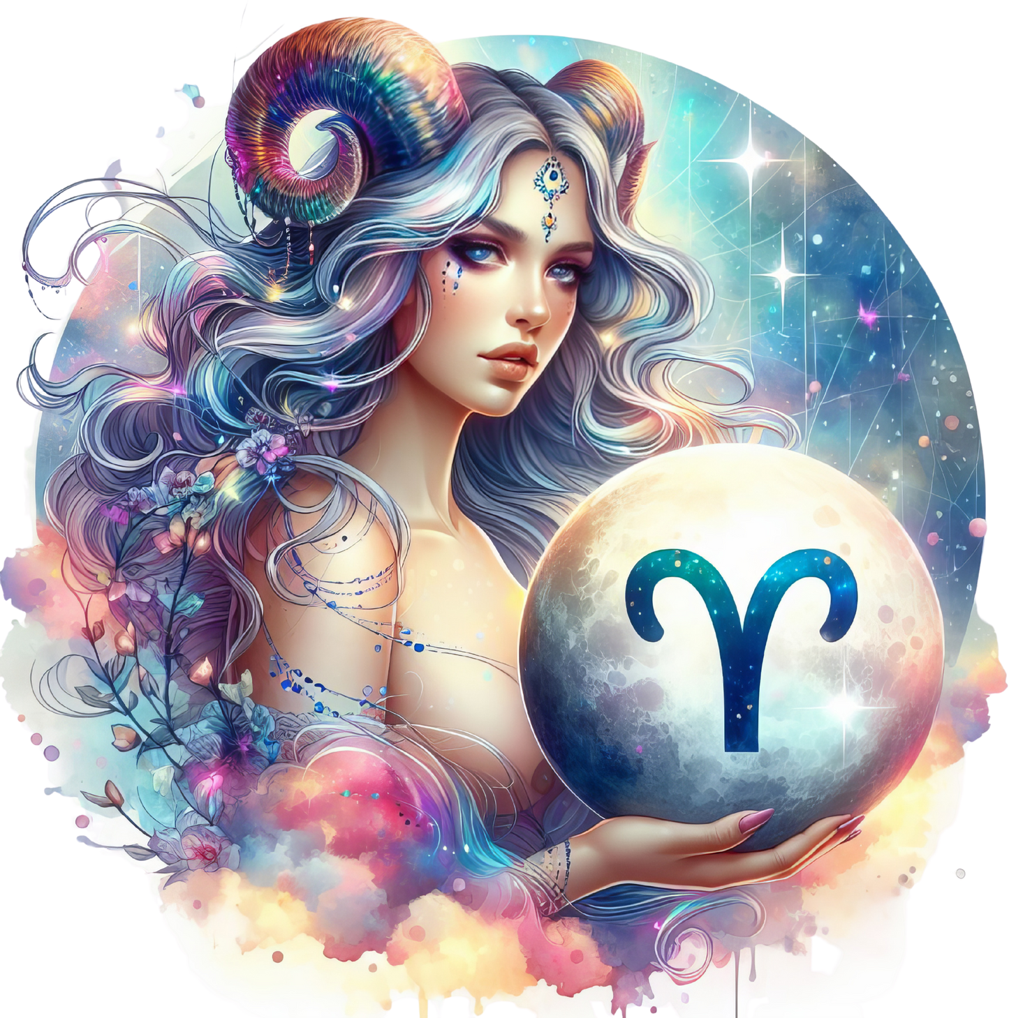 Moon Girl Zodiac Tumbler