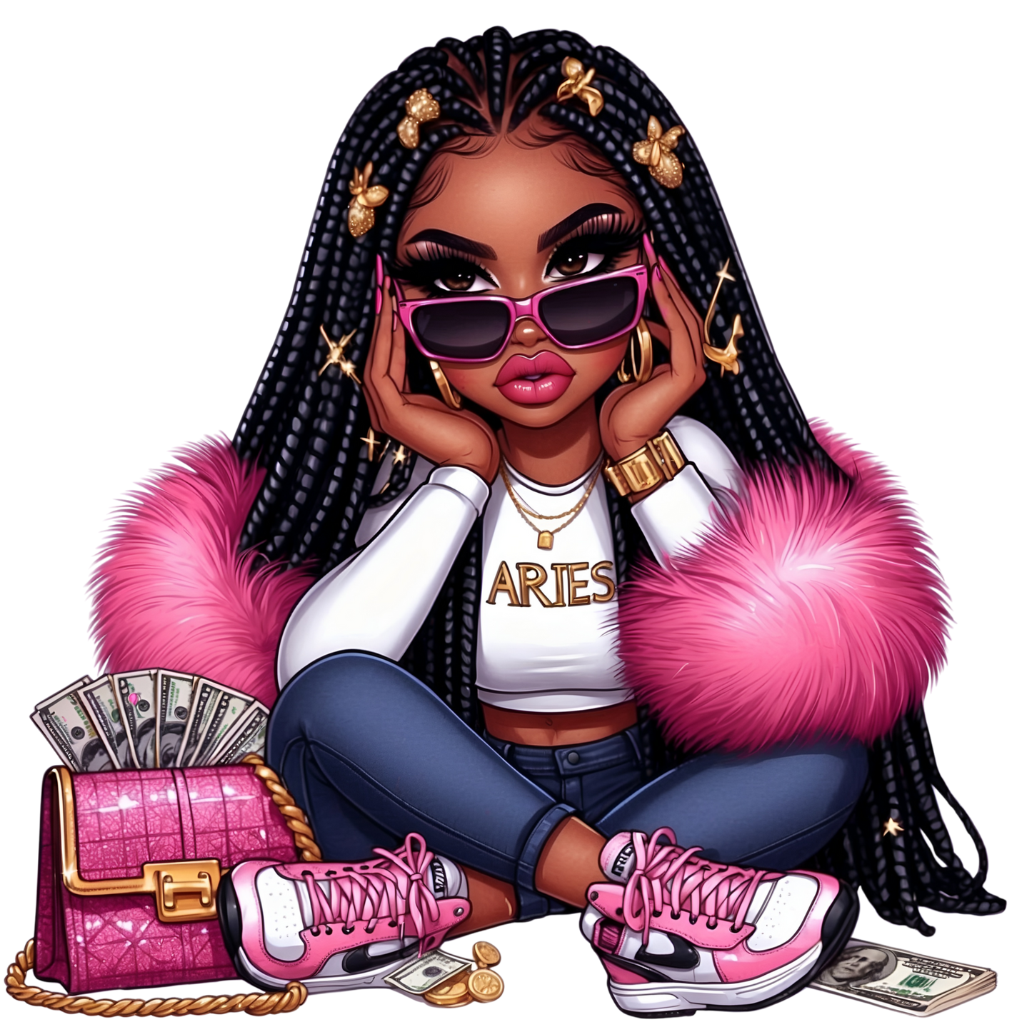 Hip Hop Black Girl Zodiac Shirts