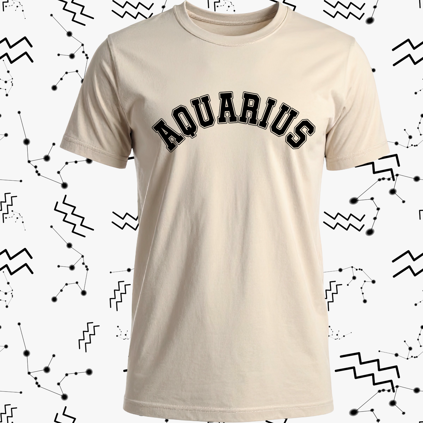 All Zodiac Collection - Black Jersey Letters
