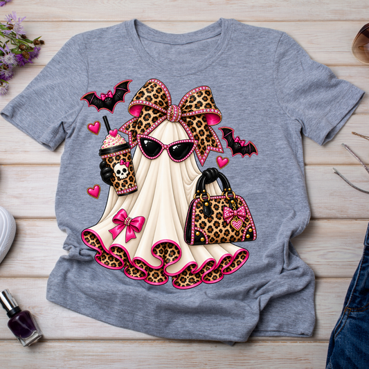 Ghost - BOO-Jee - Ghost in Pink & Leopard