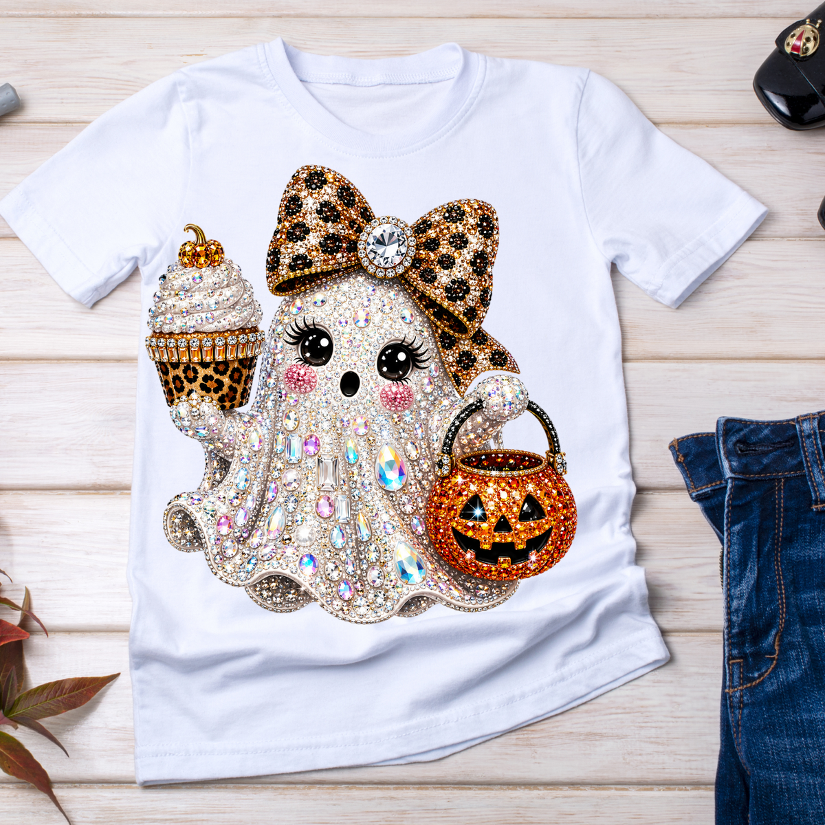 Ghost - BOO-Jee - Rhinestone Ghost