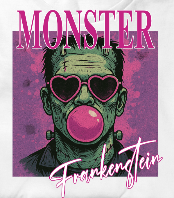Frankenstein - Bubblegum and Heart Glasses
