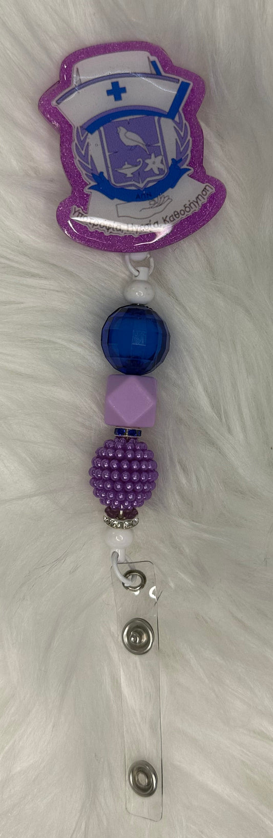 Beaded Badge Reel Add On