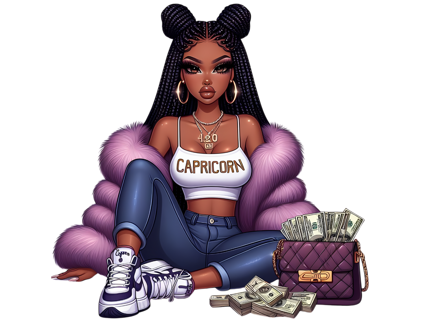 Hip Hop Black Girl Zodiac Shirts
