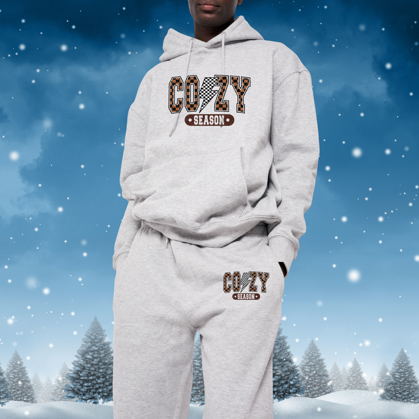 Cozy Season - Lighting Bolt - Checkered