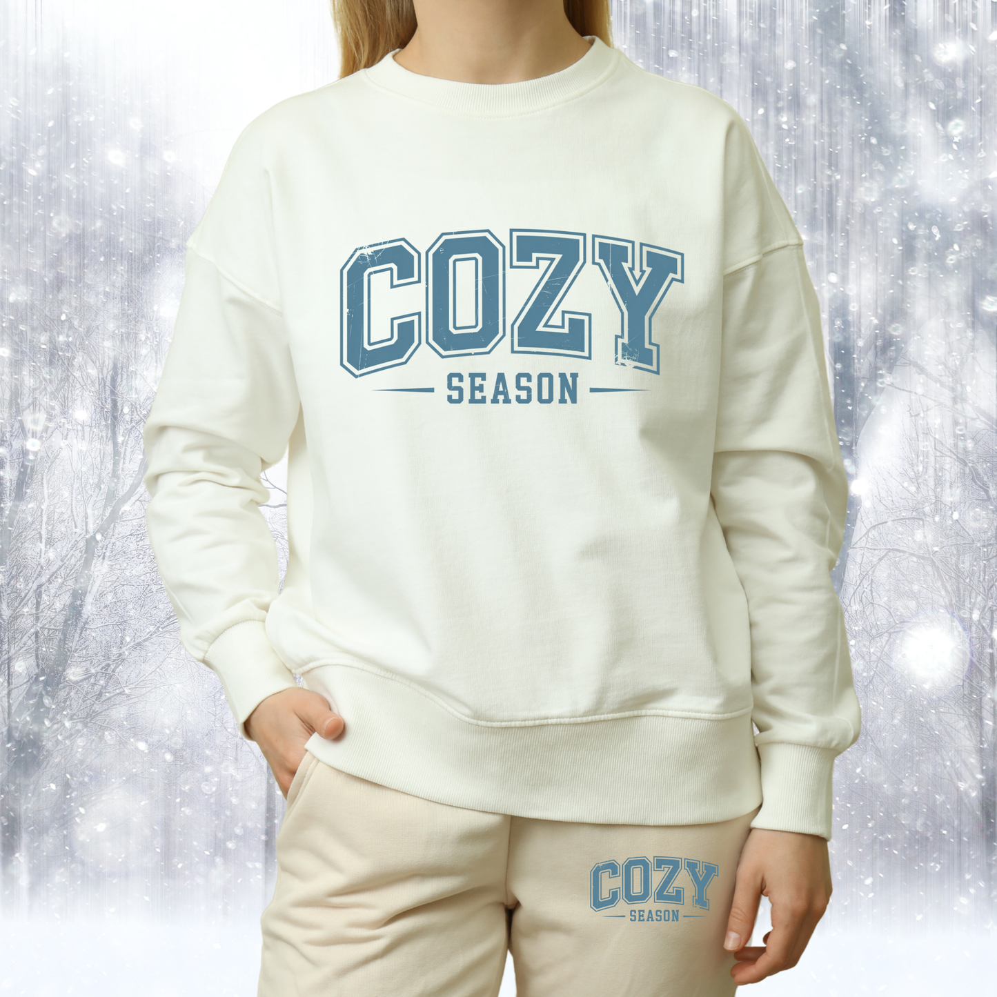 Cozy Season  - Destressed Blue