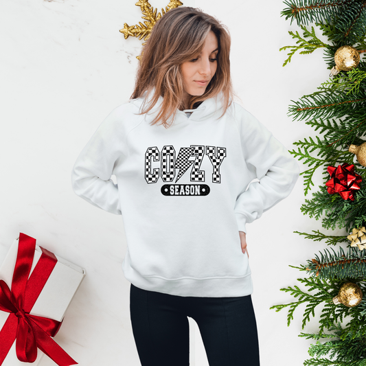 Cozy Season  - Black and White Checkered