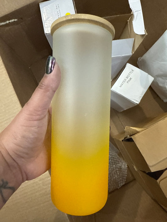 Destash 25oz Yellow Ombré Sublimation Tumbler