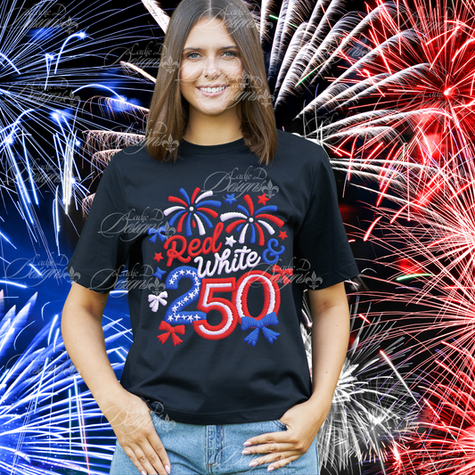 Red White & 250 - Bows & Fireworks