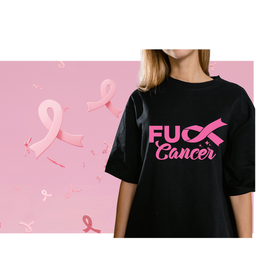 Fuck Cancer Ribbon Breast Cancer Shirt