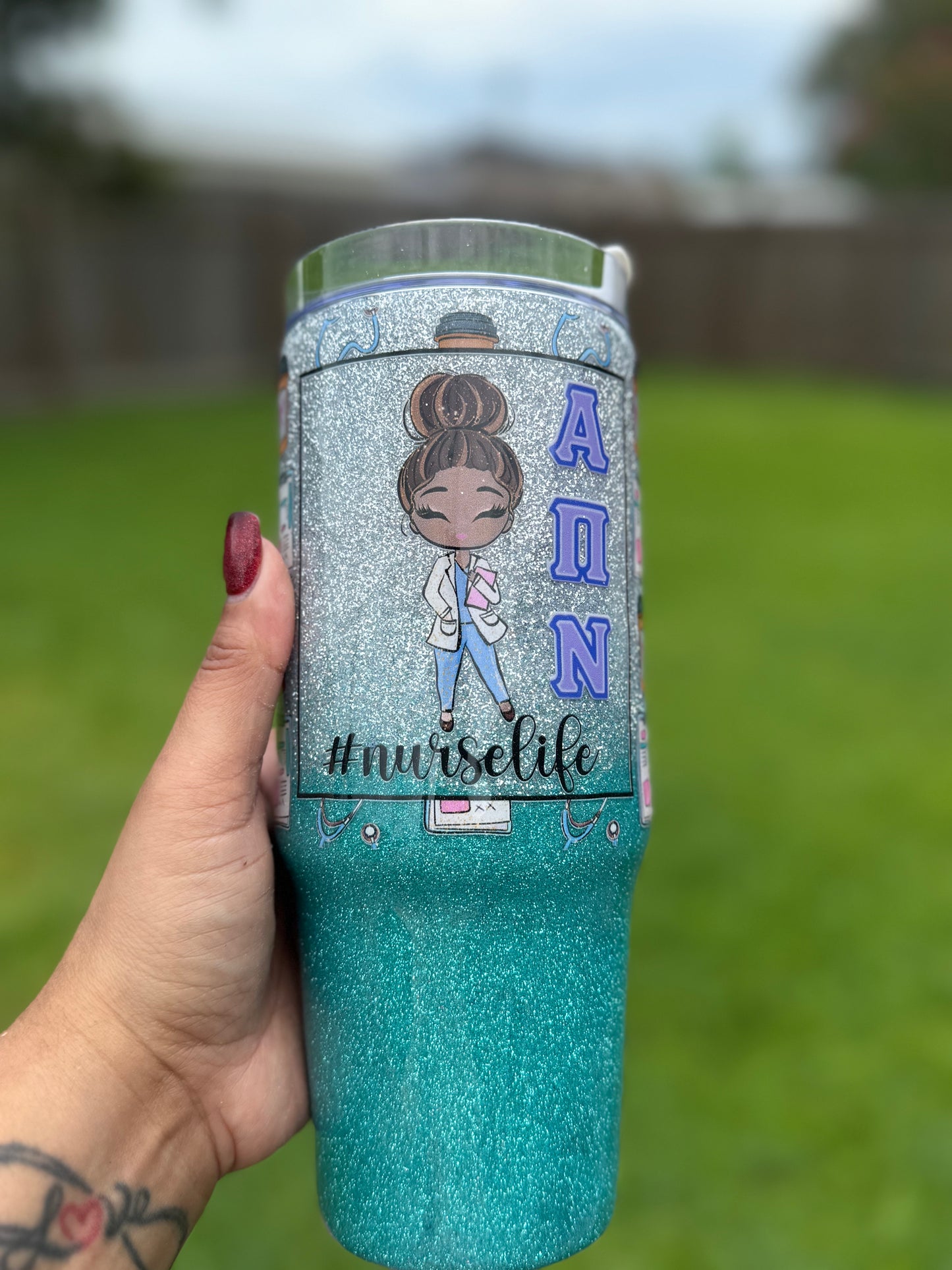 Epoxy Tumbler - 30oz with Handle Tumbler