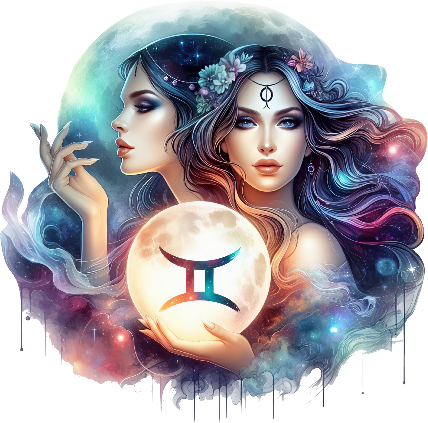 Moon Girl Zodiac Tumbler